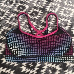 Lululemon dots Sport Bra size 4